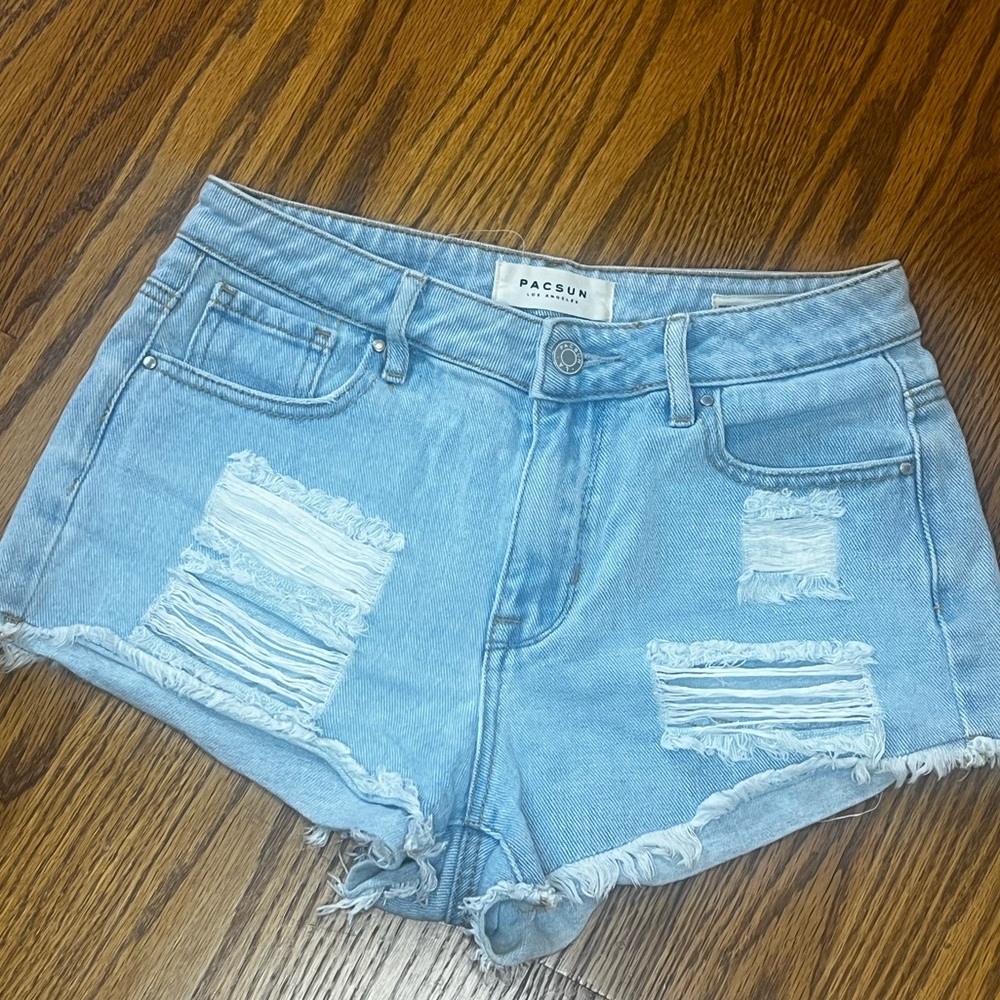 Pacsun High Rise Festival Denim Shorts in Size 25